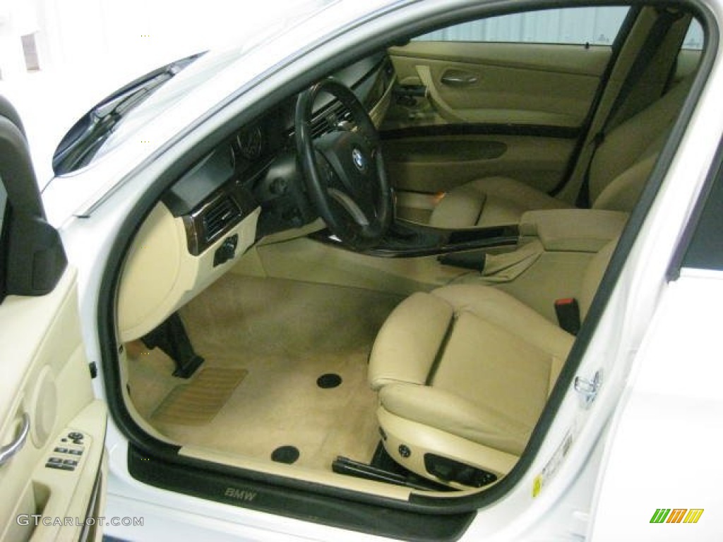 2008 3 Series 335i Sedan - Alpine White / Beige photo #7