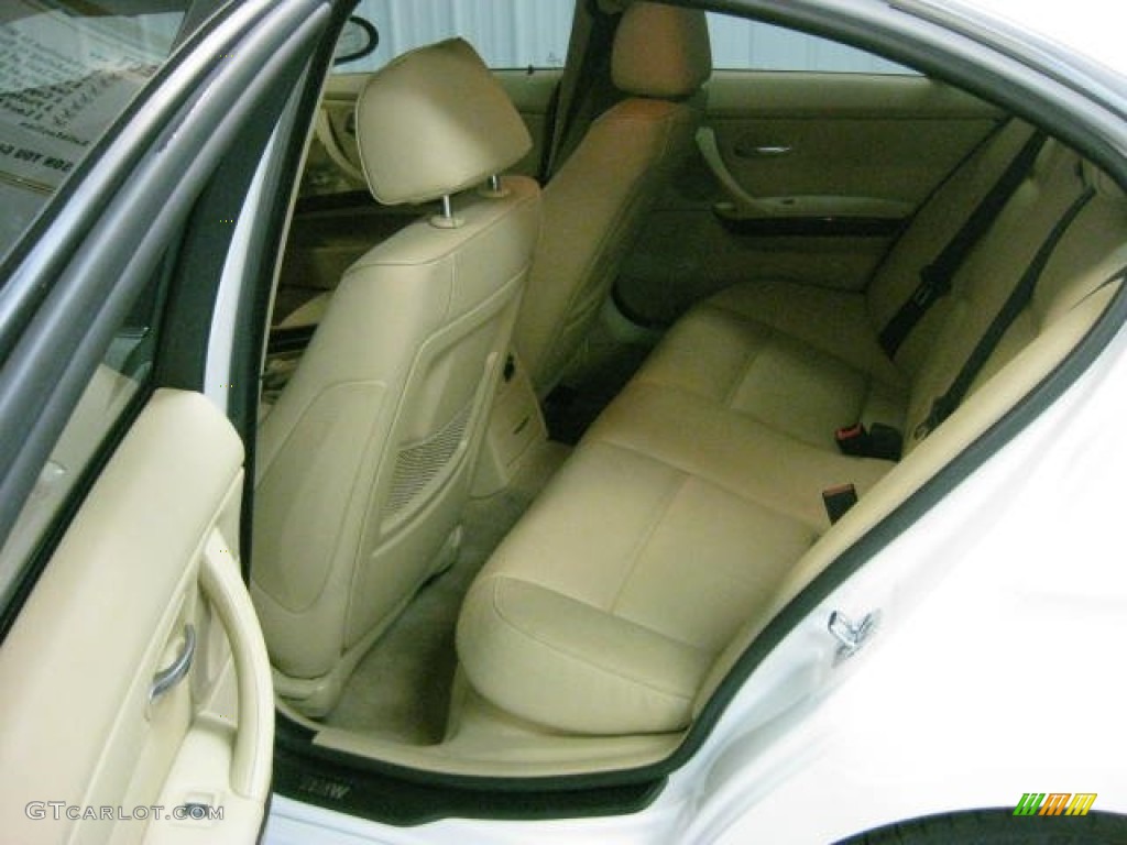2008 3 Series 335i Sedan - Alpine White / Beige photo #10