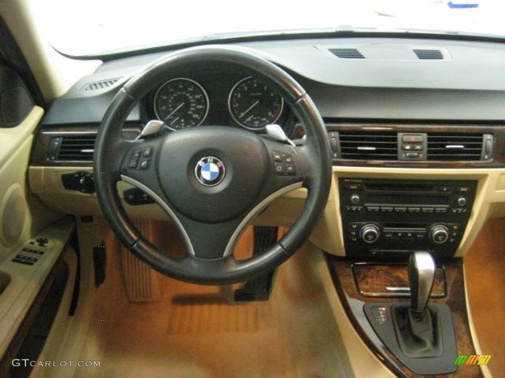 2008 3 Series 335i Sedan - Alpine White / Beige photo #19