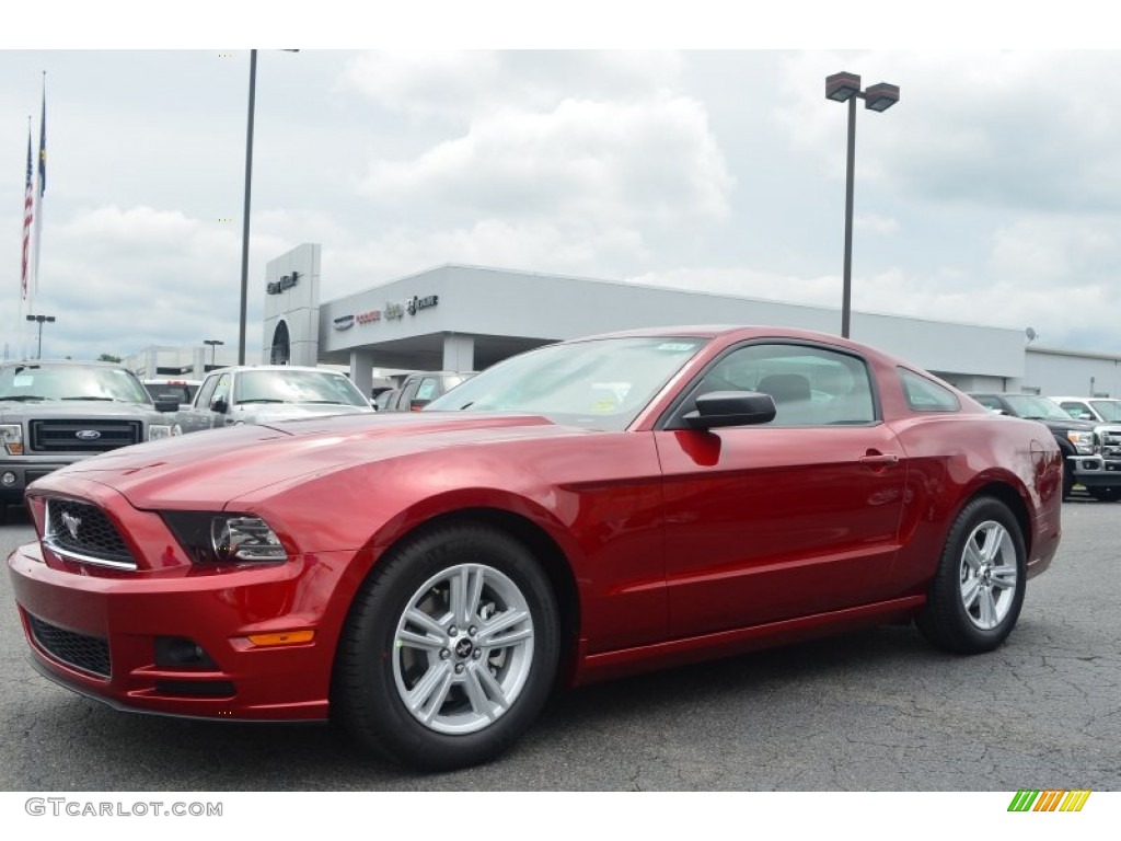 2014 Mustang V6 Coupe - Ruby Red / Charcoal Black photo #3