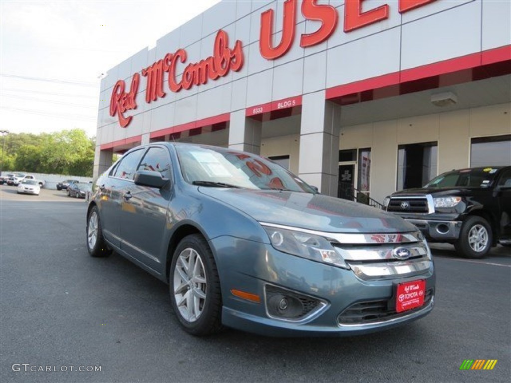 2011 Fusion SEL - Steel Blue Metallic / Charcoal Black photo #1