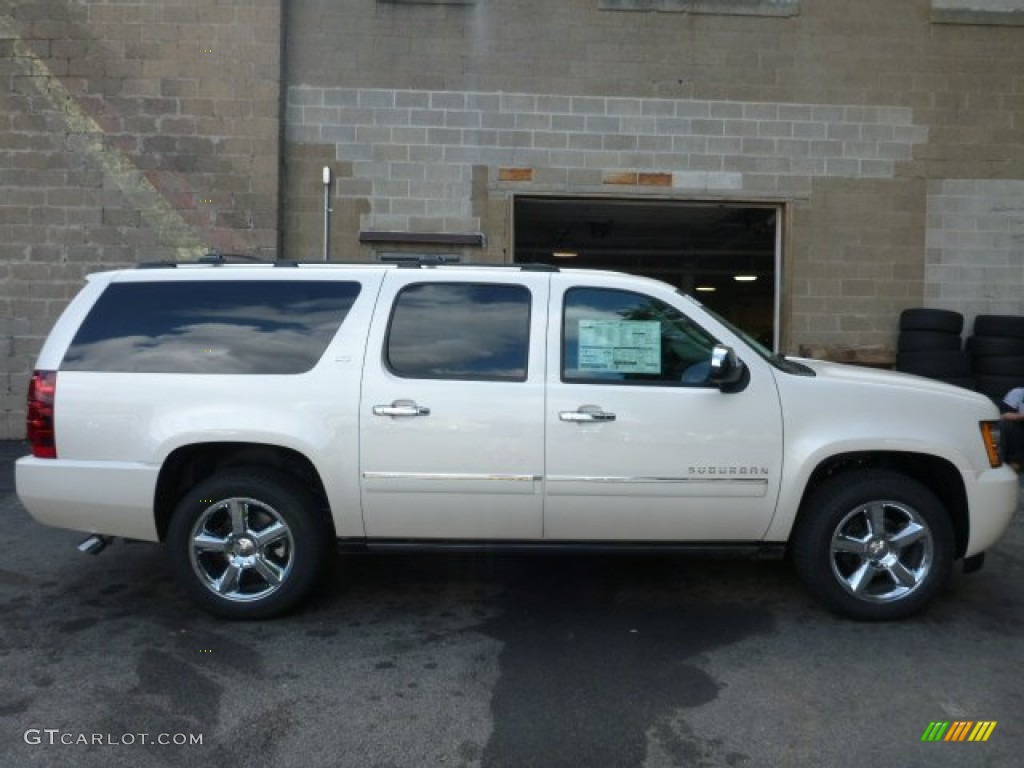White Diamond Tricoat 2014 Chevrolet Suburban LTZ 4x4 Exterior Photo #84794648
