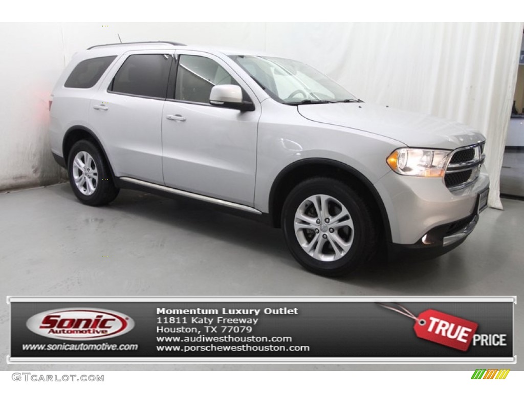 2012 Durango Crew - Bright Silver Metallic / Dark Graystone/Medium Graystone photo #1