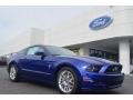 2014 Deep Impact Blue Ford Mustang V6 Premium Coupe  photo #1