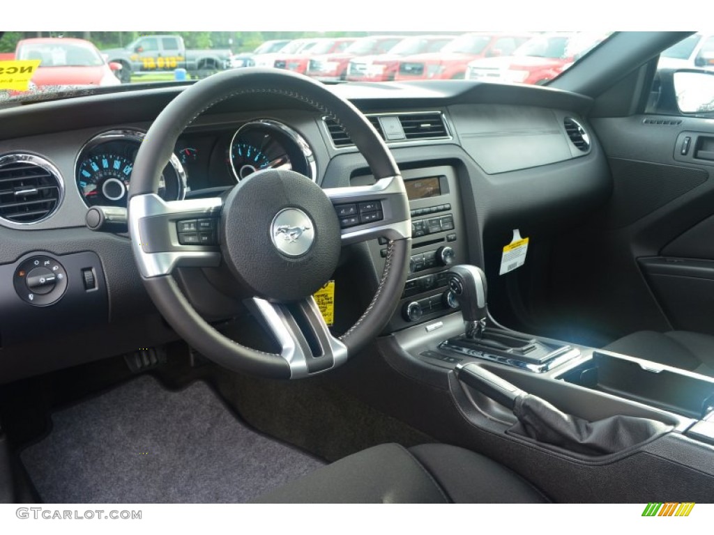 2014 Mustang V6 Coupe - Black / Charcoal Black photo #6