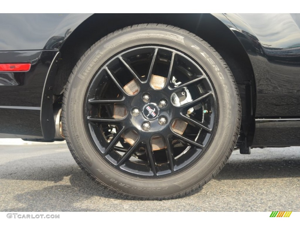 2014 Mustang V6 Coupe - Black / Charcoal Black photo #9