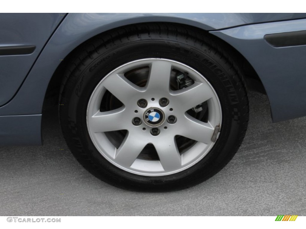 2002 3 Series 325i Sedan - Steel Blue Metallic / Natural Brown photo #6