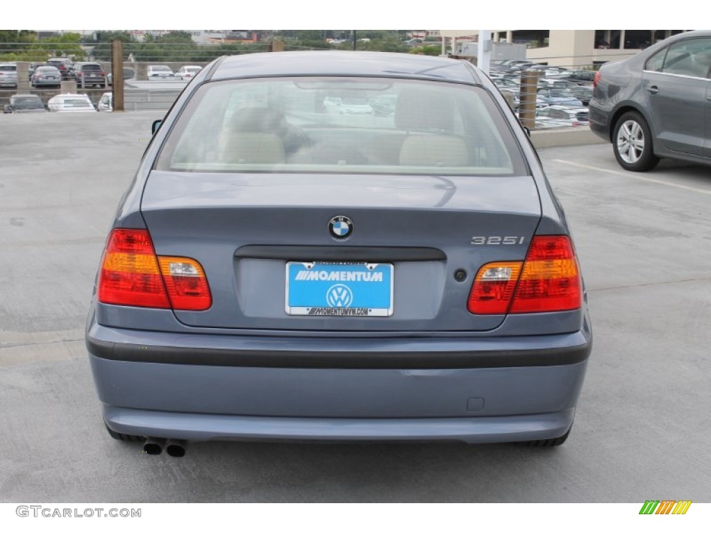 2002 3 Series 325i Sedan - Steel Blue Metallic / Natural Brown photo #8