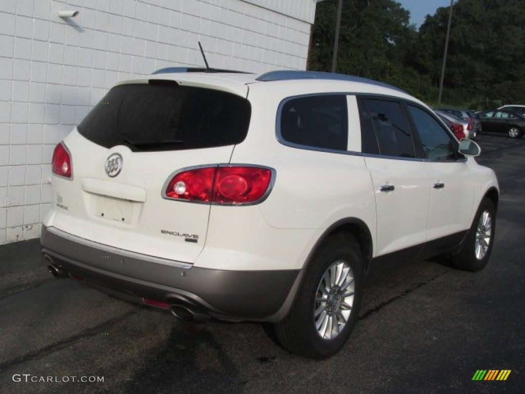 2010 Enclave CXL - White Opal / Titanium/Dark Titanium photo #8