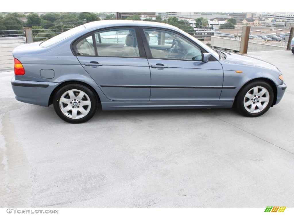 2002 3 Series 325i Sedan - Steel Blue Metallic / Natural Brown photo #11