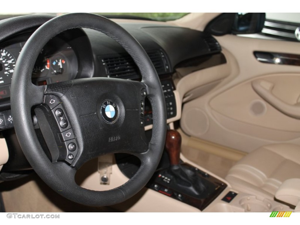 2002 3 Series 325i Sedan - Steel Blue Metallic / Natural Brown photo #15