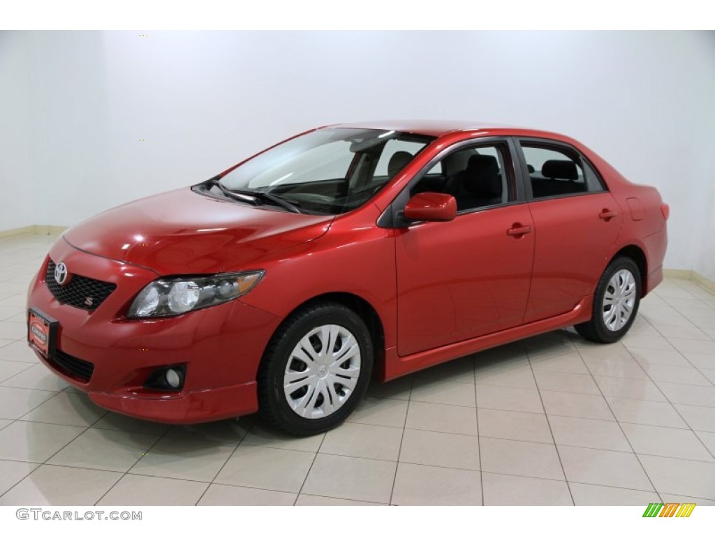 Barcelona Red Metallic 2009 Toyota Corolla S Exterior Photo #84797303