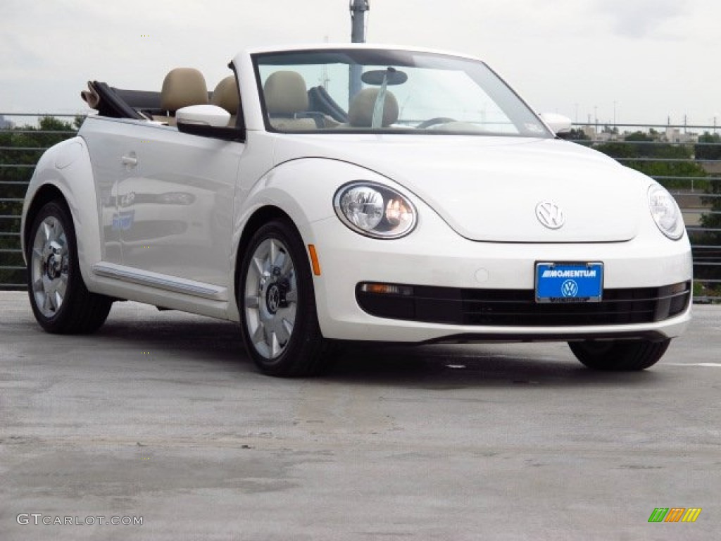 2013 Beetle 2.5L Convertible - Candy White / Beige photo #1