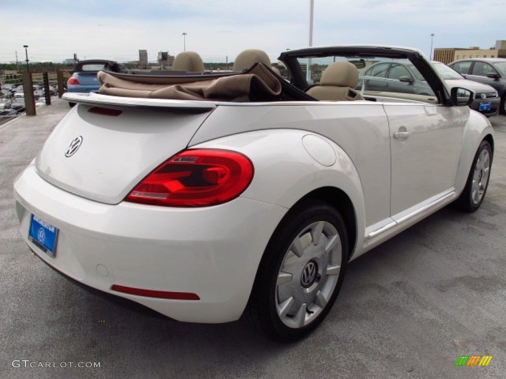 2013 Beetle 2.5L Convertible - Candy White / Beige photo #6
