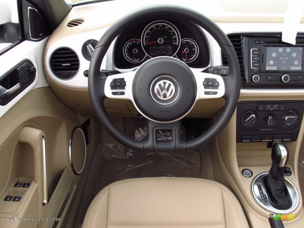 2013 Beetle 2.5L Convertible - Candy White / Beige photo #10