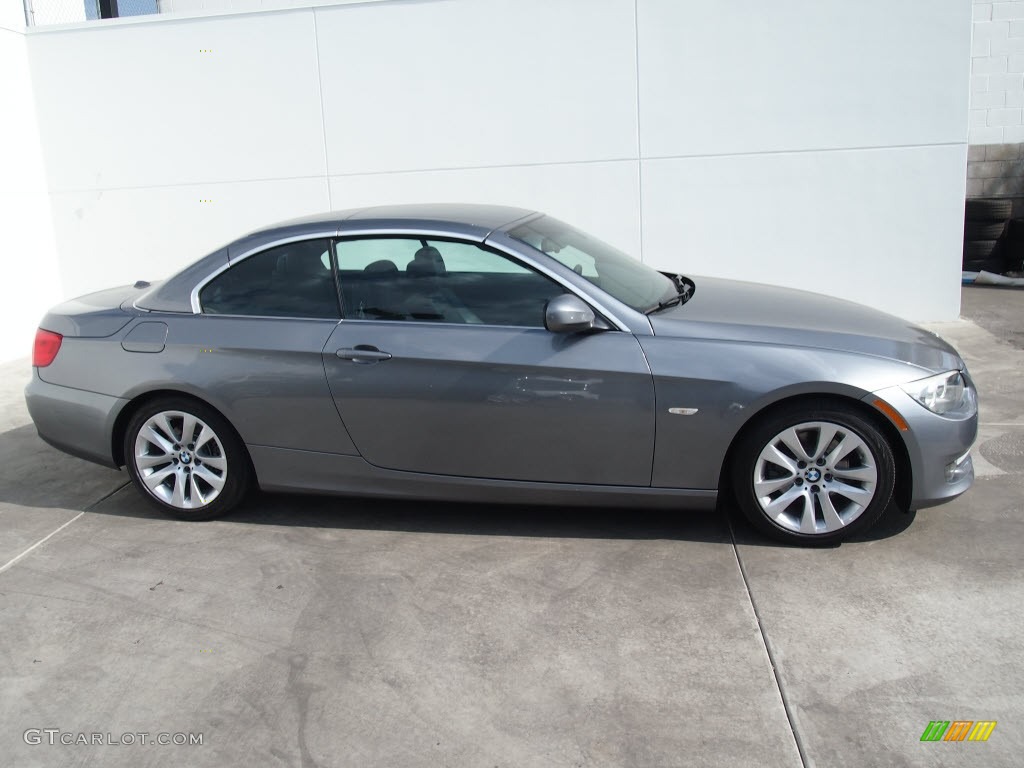 2011 3 Series 328i Convertible - Space Gray Metallic / Black photo #3