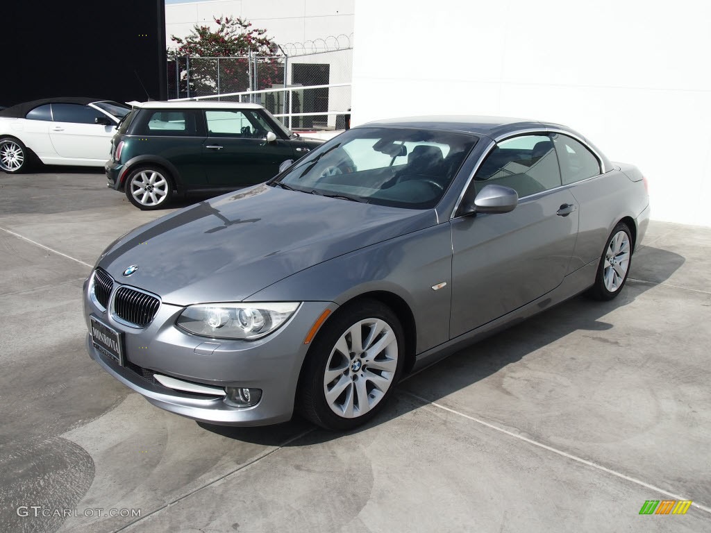 2011 3 Series 328i Convertible - Space Gray Metallic / Black photo #13