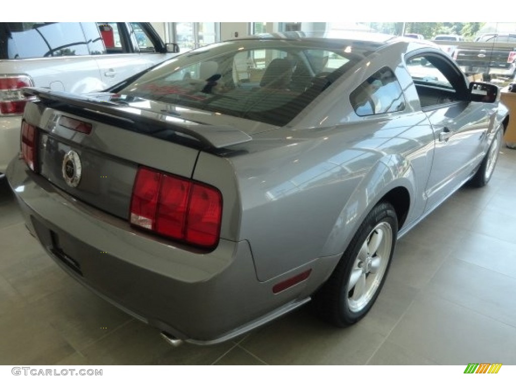 2007 Mustang GT Premium Coupe - Tungsten Grey Metallic / Black/Red photo #1