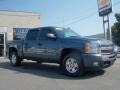 2011 Blue Granite Metallic Chevrolet Silverado 1500 LT Crew Cab 4x4  photo #3