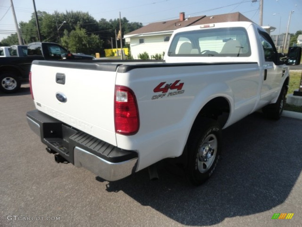 2008 F250 Super Duty XL Regular Cab 4x4 - Oxford White / Medium Stone photo #1