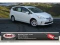 2013 Blizzard White Pearl Toyota Prius v Three Hybrid  photo #1