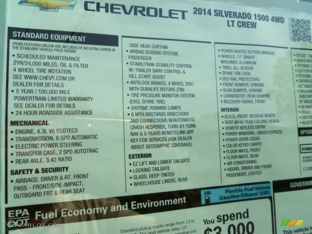 2014 Silverado 1500 LT Crew Cab 4x4 - Tungsten Metallic / Jet Black/Dark Ash photo #14