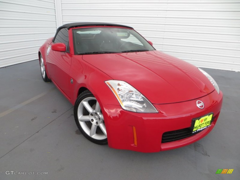 2004 350Z Touring Roadster - Redline / Carbon Black photo #1
