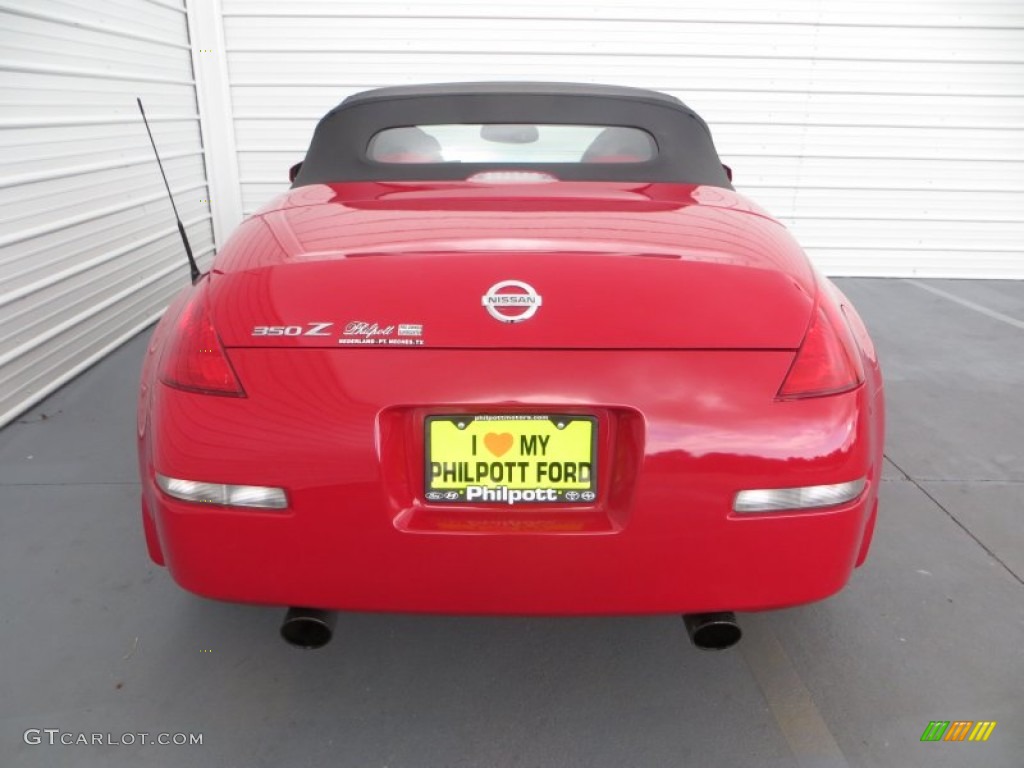 2004 350Z Touring Roadster - Redline / Carbon Black photo #5