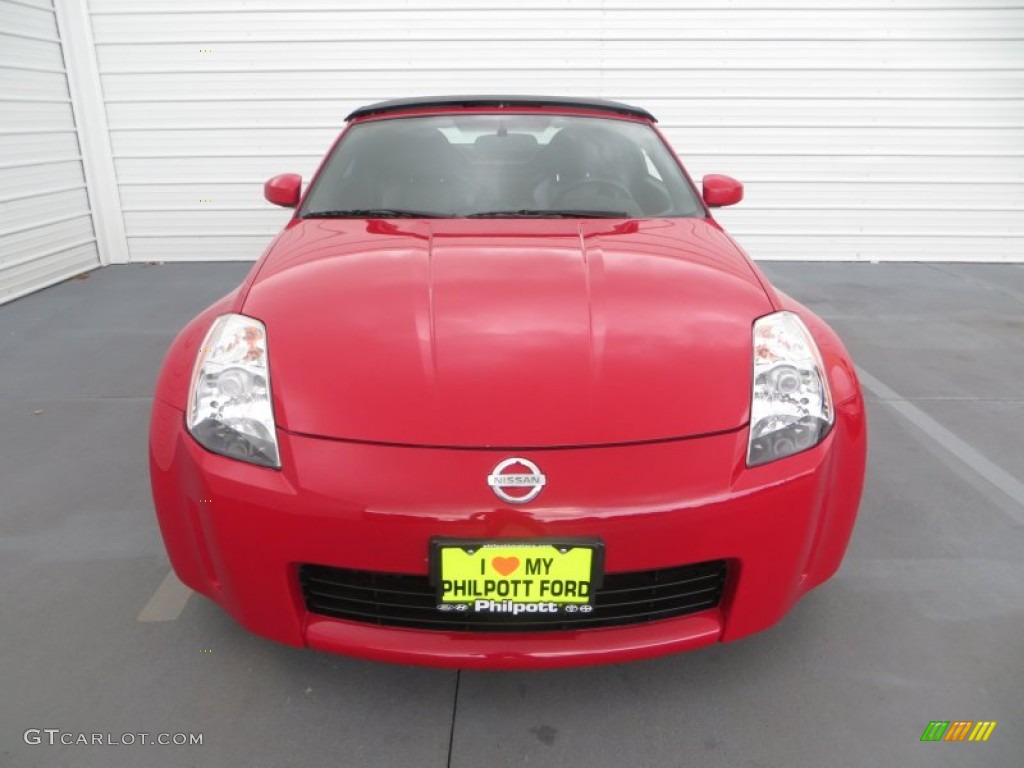 2004 350Z Touring Roadster - Redline / Carbon Black photo #8