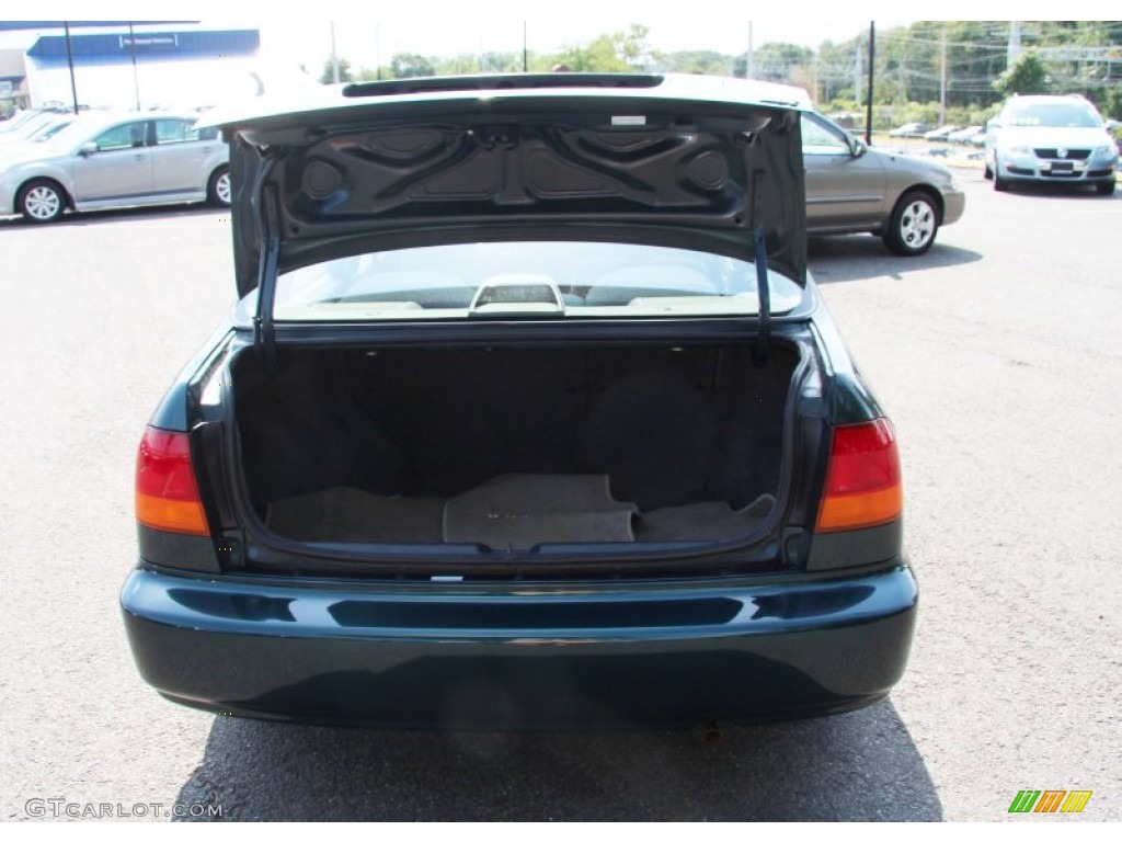 1997 Civic LX Sedan - Cypress Green Metallic / Beige photo #8