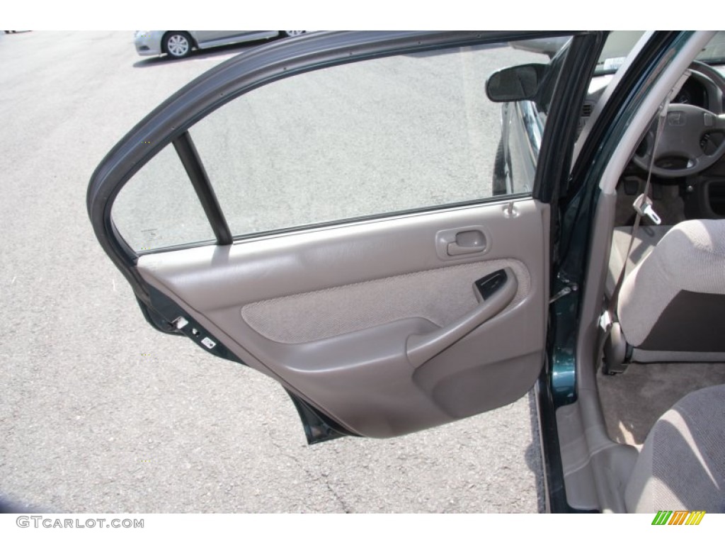 1997 Civic LX Sedan - Cypress Green Metallic / Beige photo #20