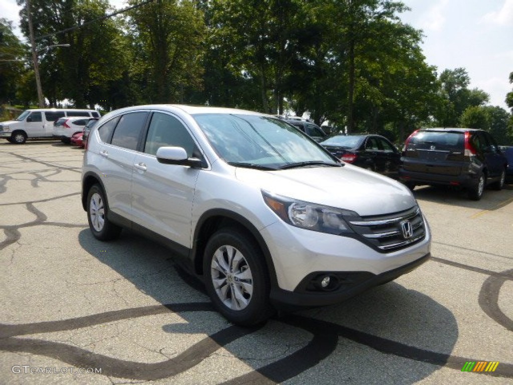 2013 CR-V EX AWD - Alabaster Silver Metallic / Gray photo #1