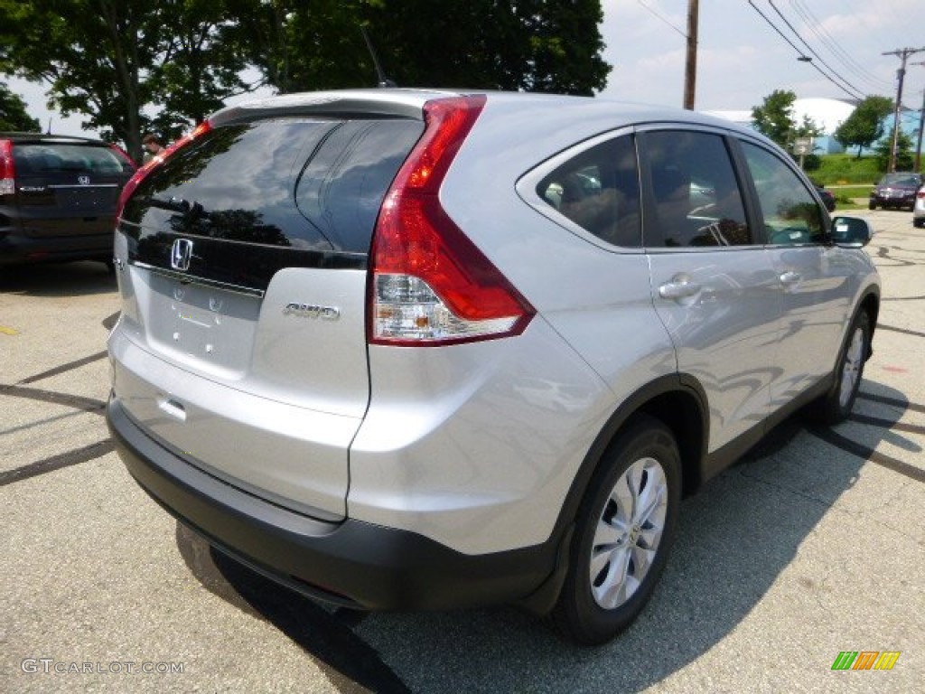 2013 CR-V EX AWD - Alabaster Silver Metallic / Gray photo #3