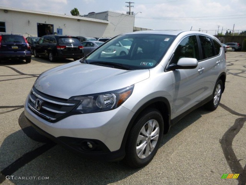 2013 CR-V EX AWD - Alabaster Silver Metallic / Gray photo #7