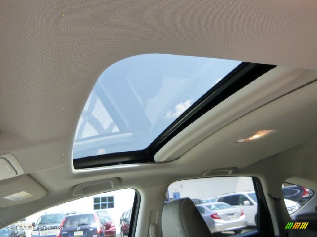 2013 CR-V EX AWD - Alabaster Silver Metallic / Gray photo #16