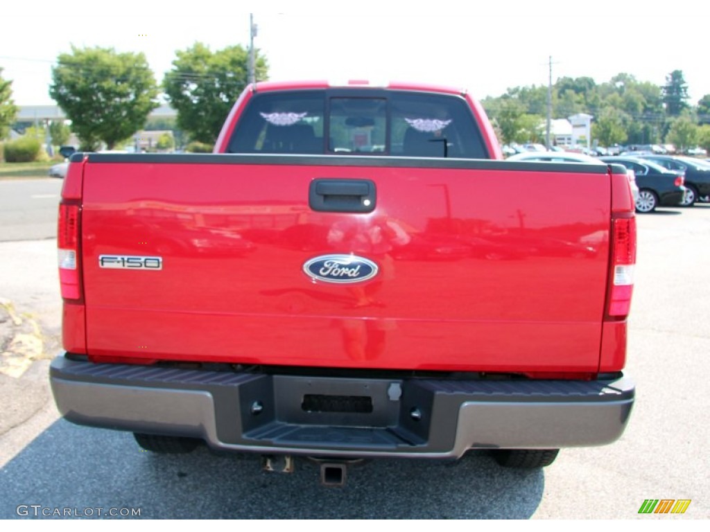 2005 F150 FX4 SuperCab 4x4 - Bright Red / Medium Flint Grey photo #7