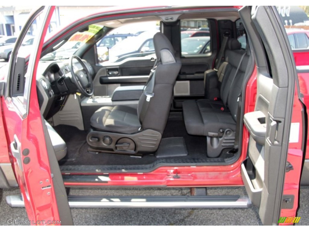 2005 F150 FX4 SuperCab 4x4 - Bright Red / Medium Flint Grey photo #14