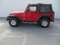 2006 Flame Red Jeep Wrangler X 4x4  photo #6