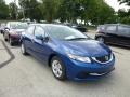 2013 Dyno Blue Pearl Honda Civic LX Sedan  photo #1