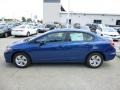 2013 Dyno Blue Pearl Honda Civic LX Sedan  photo #5