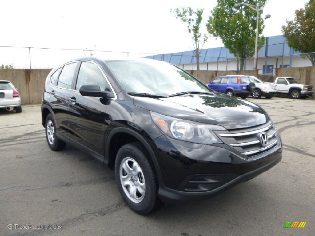 2013 CR-V LX AWD - Crystal Black Pearl / Black photo #1