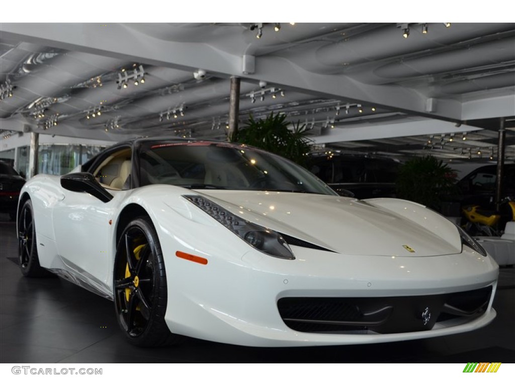 Bianco Avus (White) 2012 Ferrari 458 Italia Exterior Photo #84807887