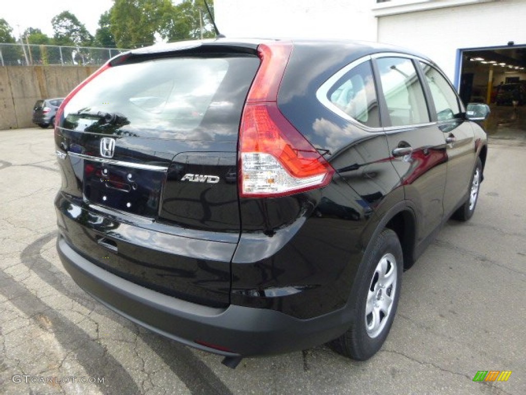 2013 CR-V LX AWD - Crystal Black Pearl / Black photo #3
