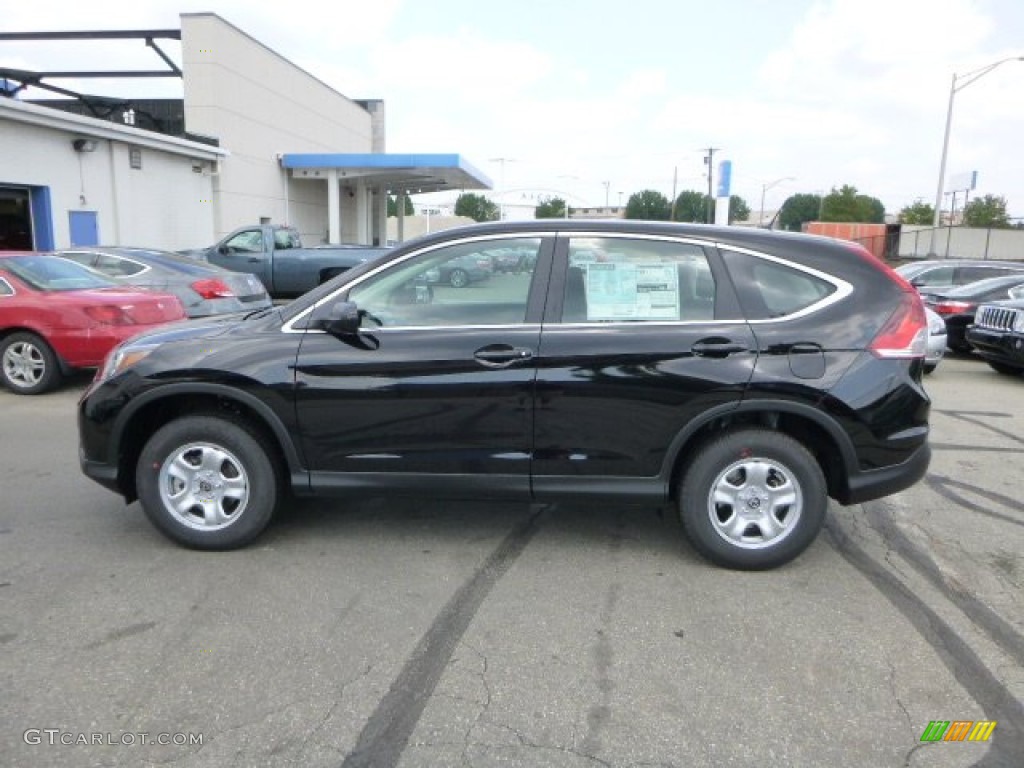 2013 CR-V LX AWD - Crystal Black Pearl / Black photo #6
