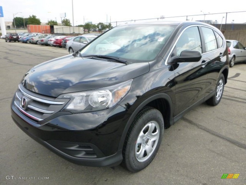 2013 CR-V LX AWD - Crystal Black Pearl / Black photo #7