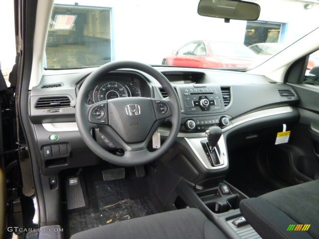 2013 CR-V LX AWD - Crystal Black Pearl / Black photo #12