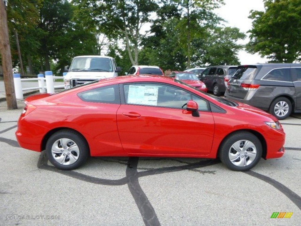 Rallye Red 2013 Honda Civic LX Coupe Exterior Photo #84808727