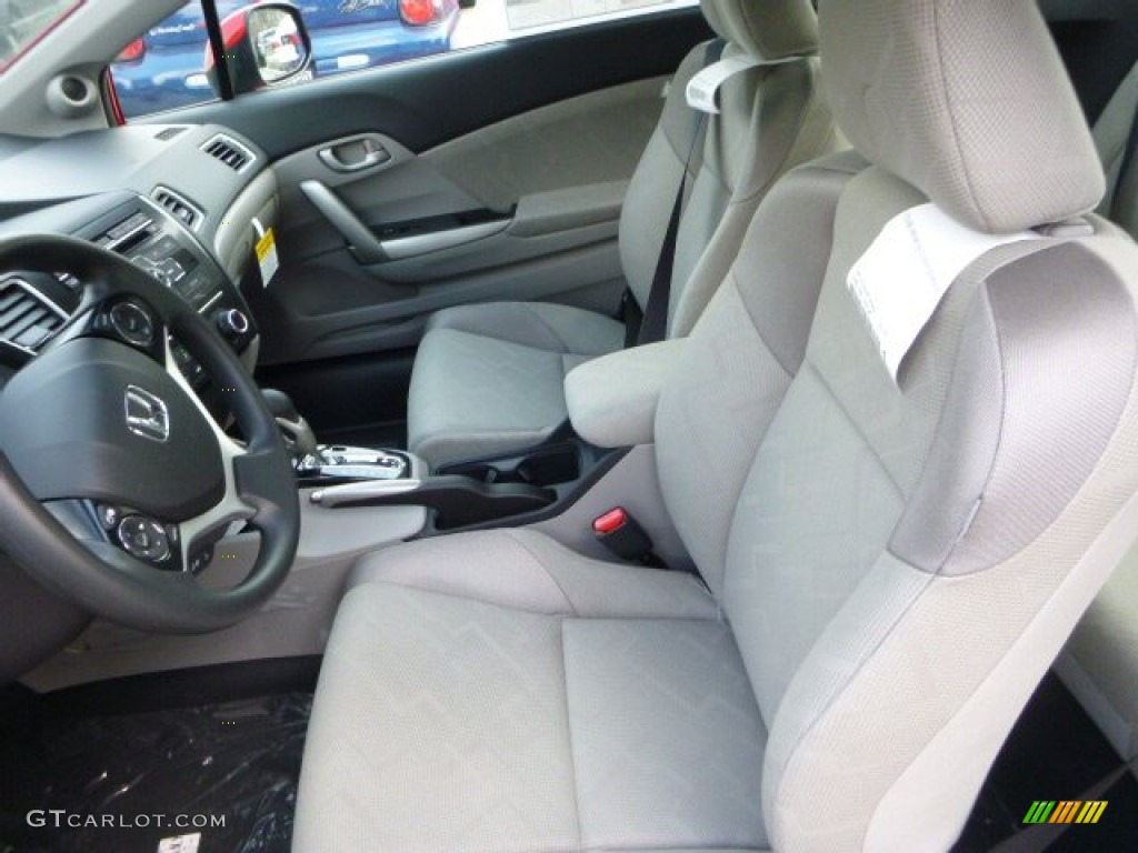 2013 Civic LX Coupe - Rallye Red / Gray photo #10