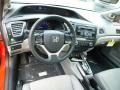  2013 Civic LX Coupe Gray Interior