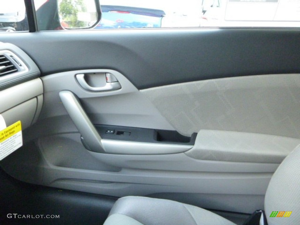 2013 Civic LX Coupe - Rallye Red / Gray photo #16